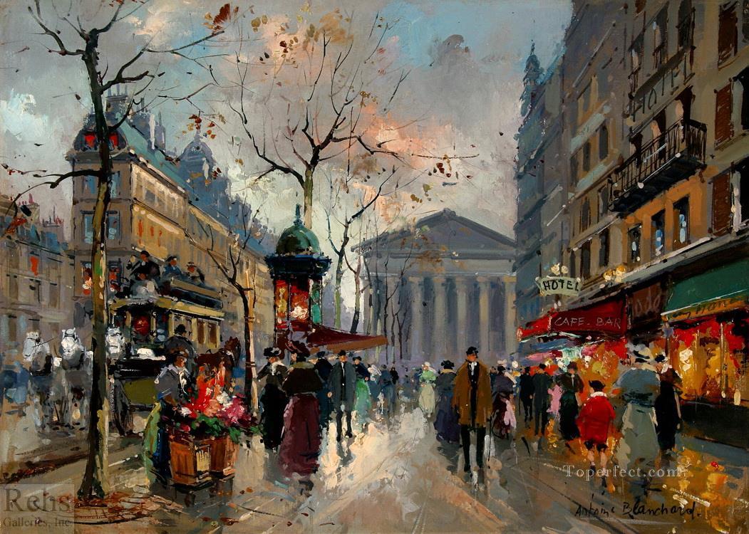 AB rue tronchet la madeleine 2 Parisian Oil Paintings